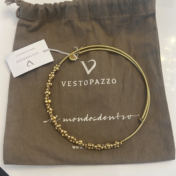 NWT Handcrafted Brass necklace.  Garland ADJUSTABLE NECKLACE - Picture 7 of 17